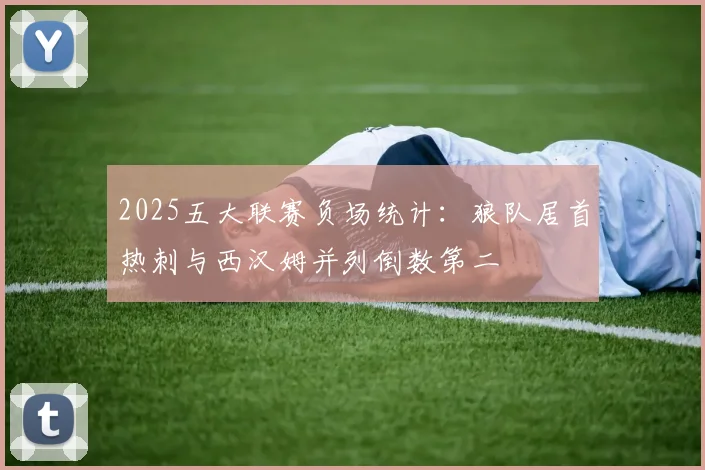 2025五大联赛负场统计：狼队居首热刺与西汉姆并列倒数第二